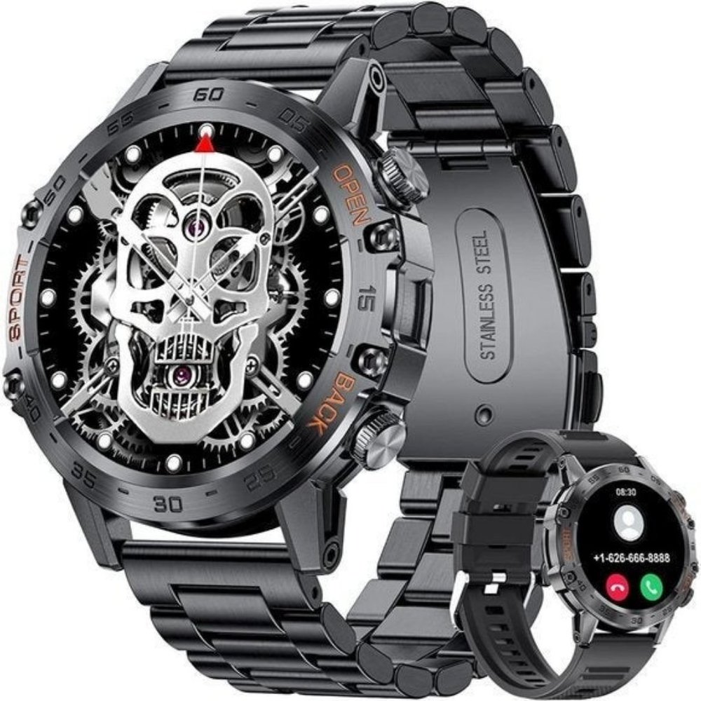 Military Men 100 Sports Modes 5ATM Waterproof Fitness Watch
